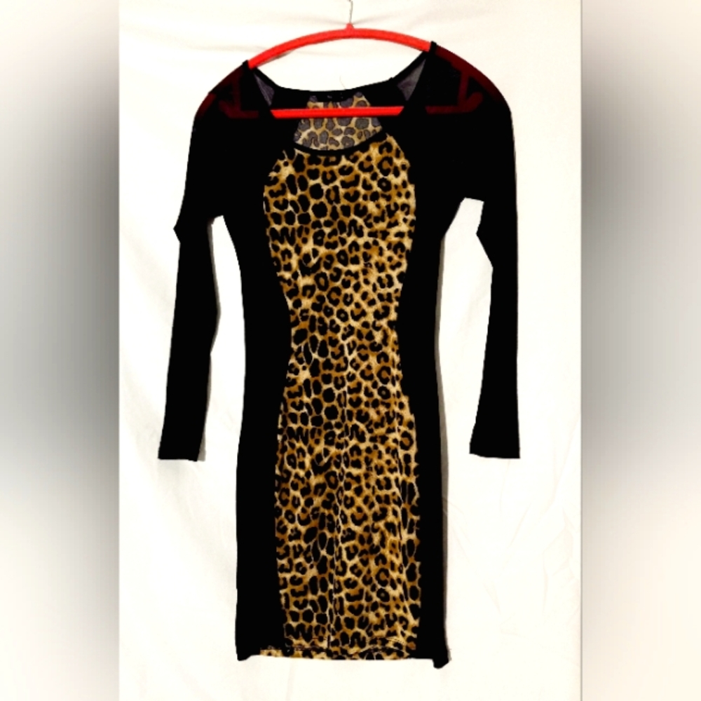 Ladies cheetah print dress